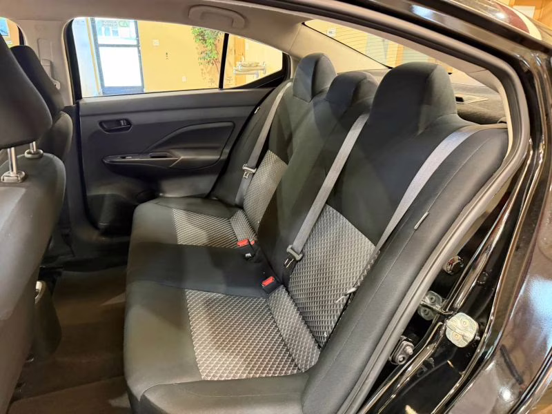 2024 Black Nissan Versa S Sedan 4D FWD