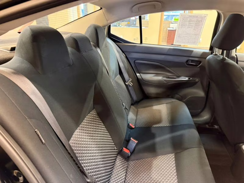 2024 Black Nissan Versa S Sedan 4D FWD