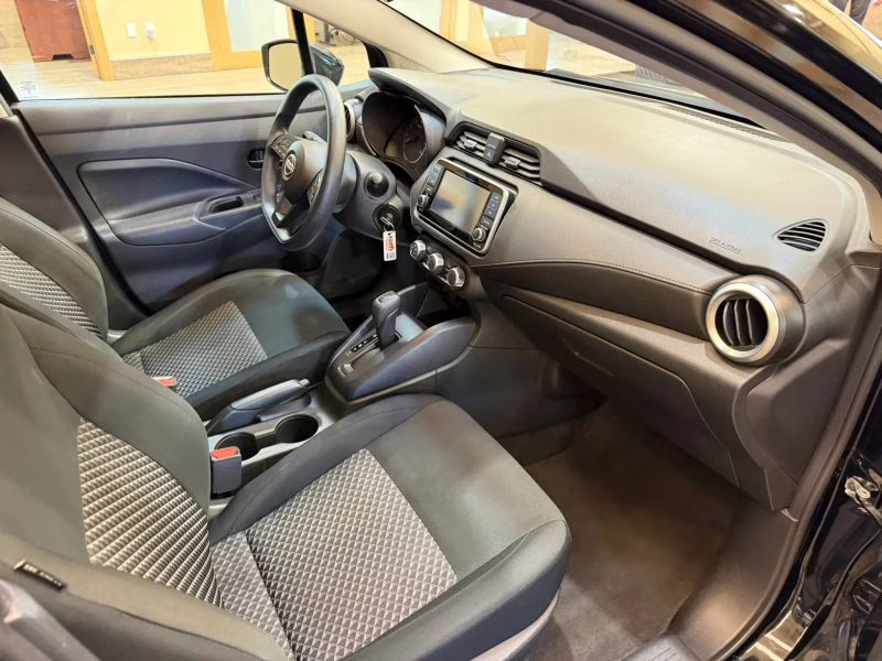 2024 Black Nissan Versa S Sedan 4D FWD