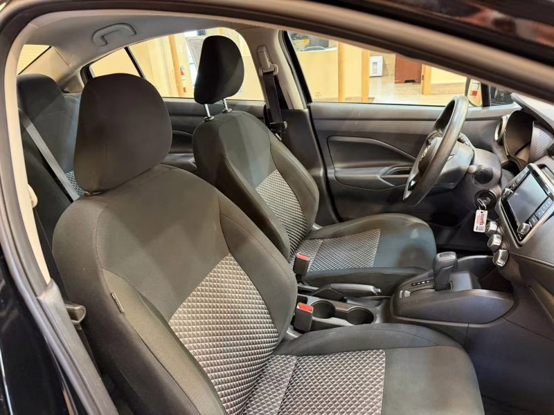 2024 Black Nissan Versa S Sedan 4D FWD