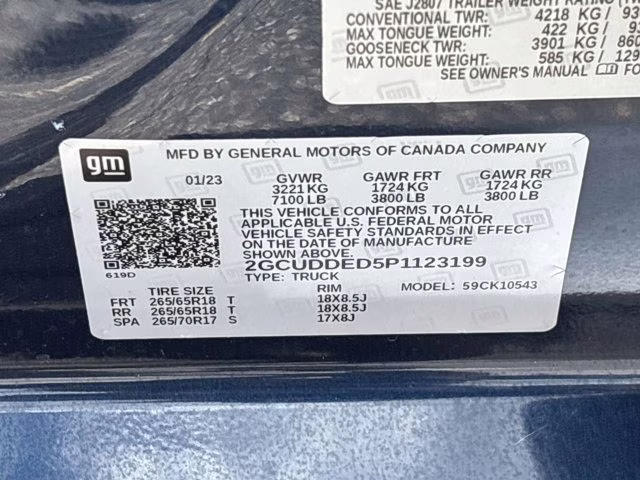 2023 Northsky Blue Metallic Chevrolet Silverado 1500 LT 4X4 Truck