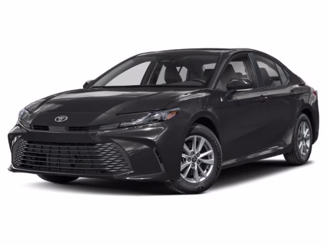 2025 Midnight Black Metallic Toyota Camry LE FWD Sedan