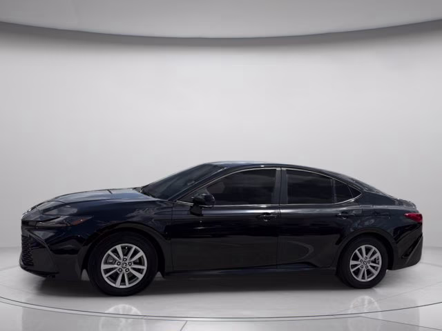 2025 Midnight Black Metallic Toyota Camry LE FWD Sedan