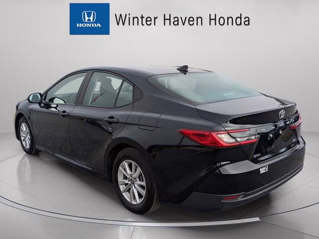2025 Midnight Black Metallic Toyota Camry LE FWD Sedan