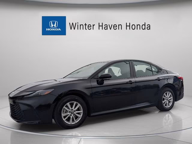 2025 Midnight Black Metallic Toyota Camry LE FWD Sedan