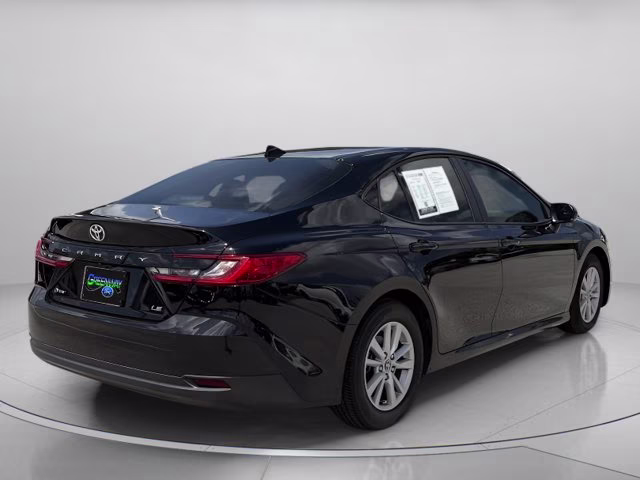 2025 Midnight Black Metallic Toyota Camry LE FWD Sedan