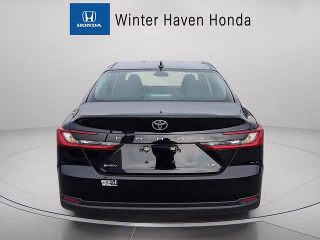 2025 Midnight Black Metallic Toyota Camry LE FWD Sedan