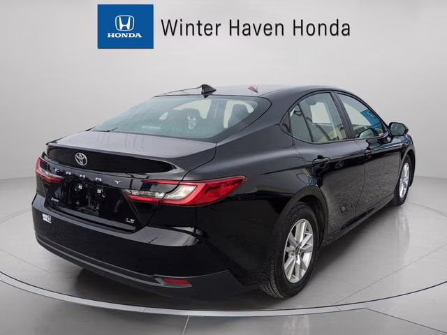2025 Midnight Black Metallic Toyota Camry LE FWD Sedan