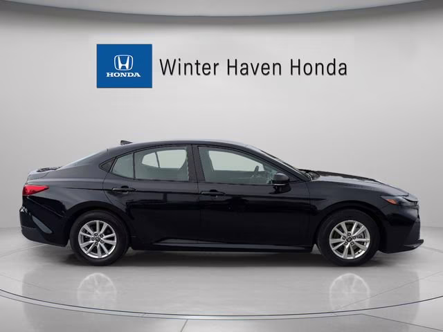 2025 Midnight Black Metallic Toyota Camry LE FWD Sedan