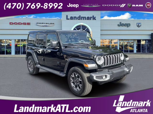 2025 Black Clearcoat Jeep Wrangler Sahara 4X4 Convertible