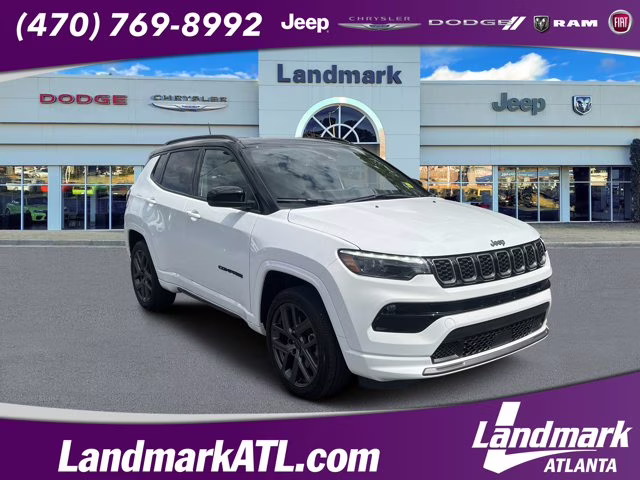 2025 Bright White Clearcoat Jeep Compass Limited 4X4 SUV