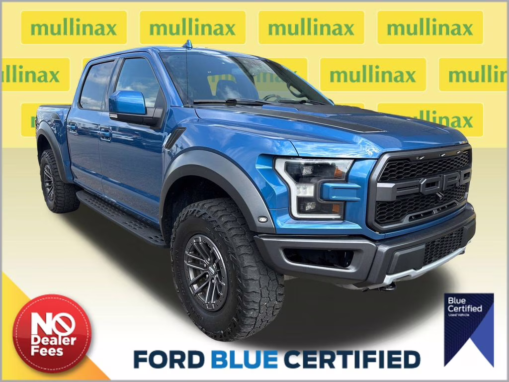 2019 Ford Performance Blue Metallic Ford F-150 Raptor 4X4 Truck