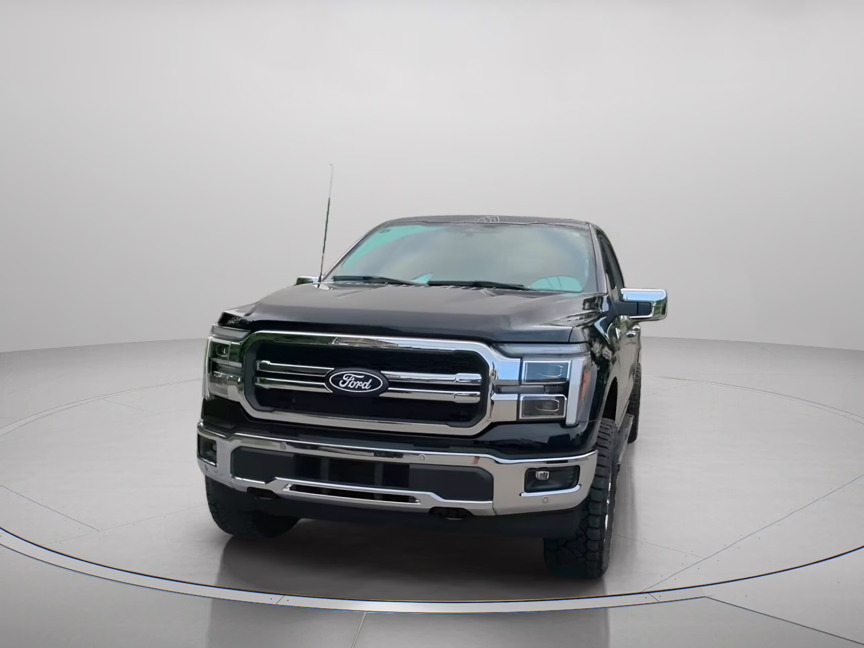 2025 Agate Black Metallic Ford F-150 LARIAT Crew Cab Pickup 4X4 Truck