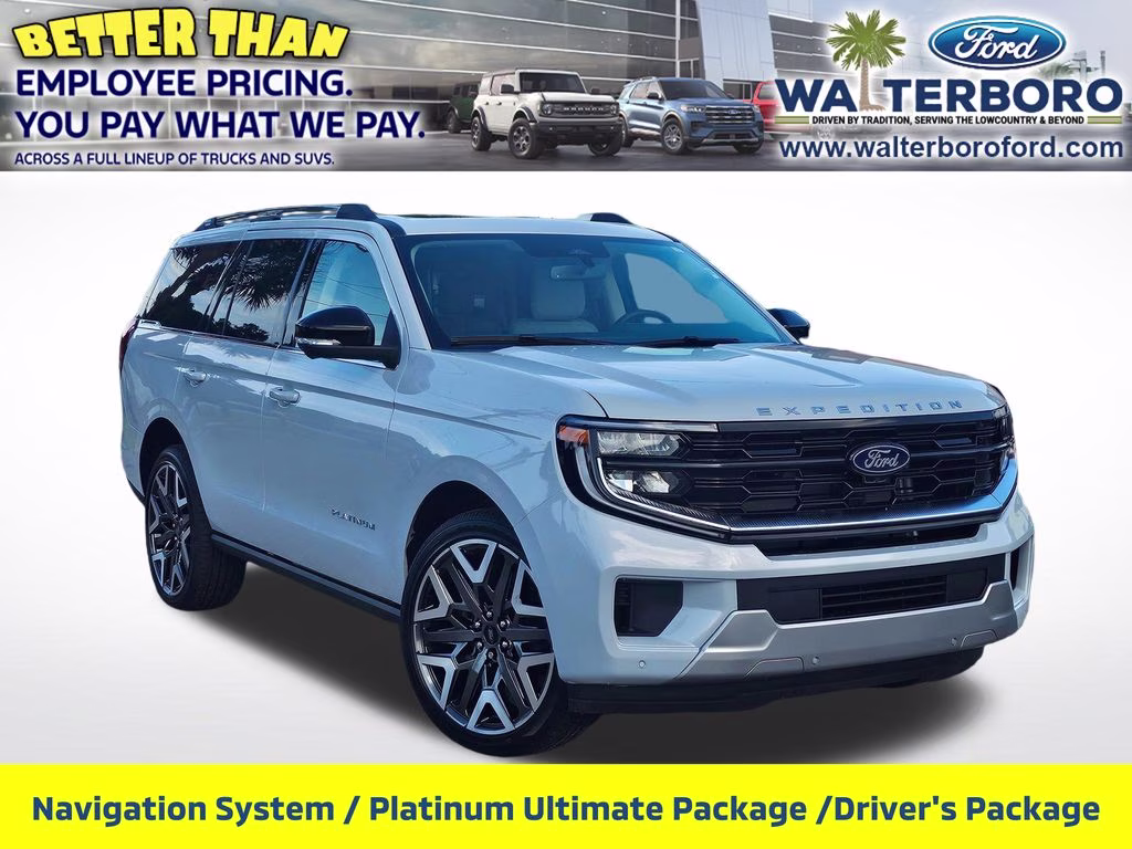 2026 Space Silver Metallic Ford Expedition Platinum 4X4 SUV