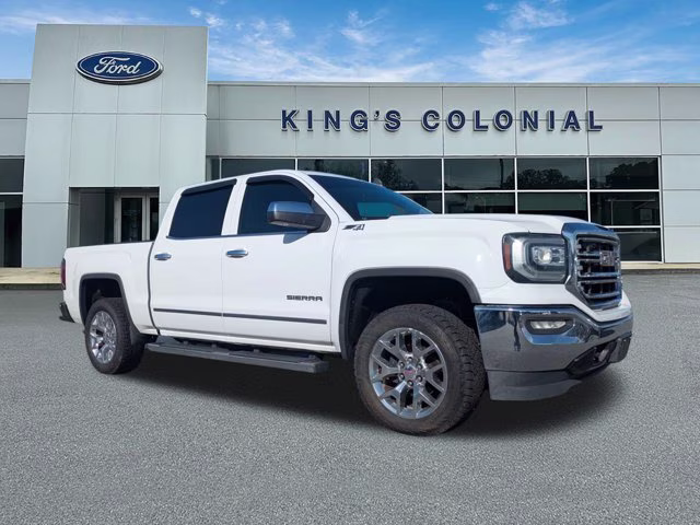 2016 Summit White GMC Sierra 1500 Crew Cab 4x4 SLT Z71 5.3 V8 Premium Pkg  4X4 Truck