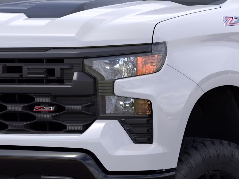 2026 Summit White Chevrolet Silverado 1500 Custom Trail Boss 4X4 Truck