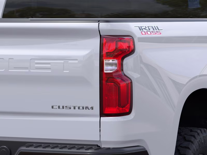 2026 Summit White Chevrolet Silverado 1500 Custom Trail Boss 4X4 Truck