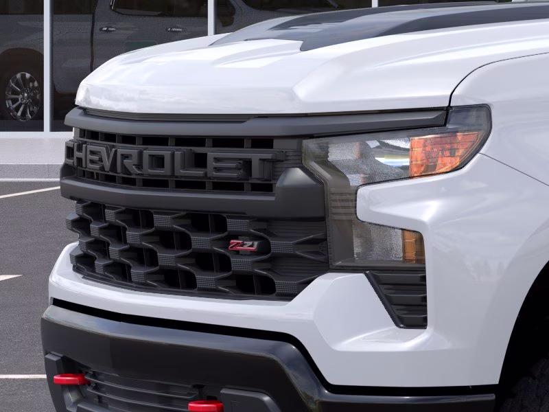2026 Summit White Chevrolet Silverado 1500 Custom Trail Boss 4X4 Truck