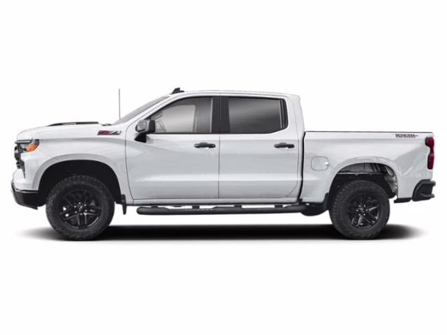 2026 Summit White Chevrolet Silverado 1500 Custom Trail Boss 4X4 Truck