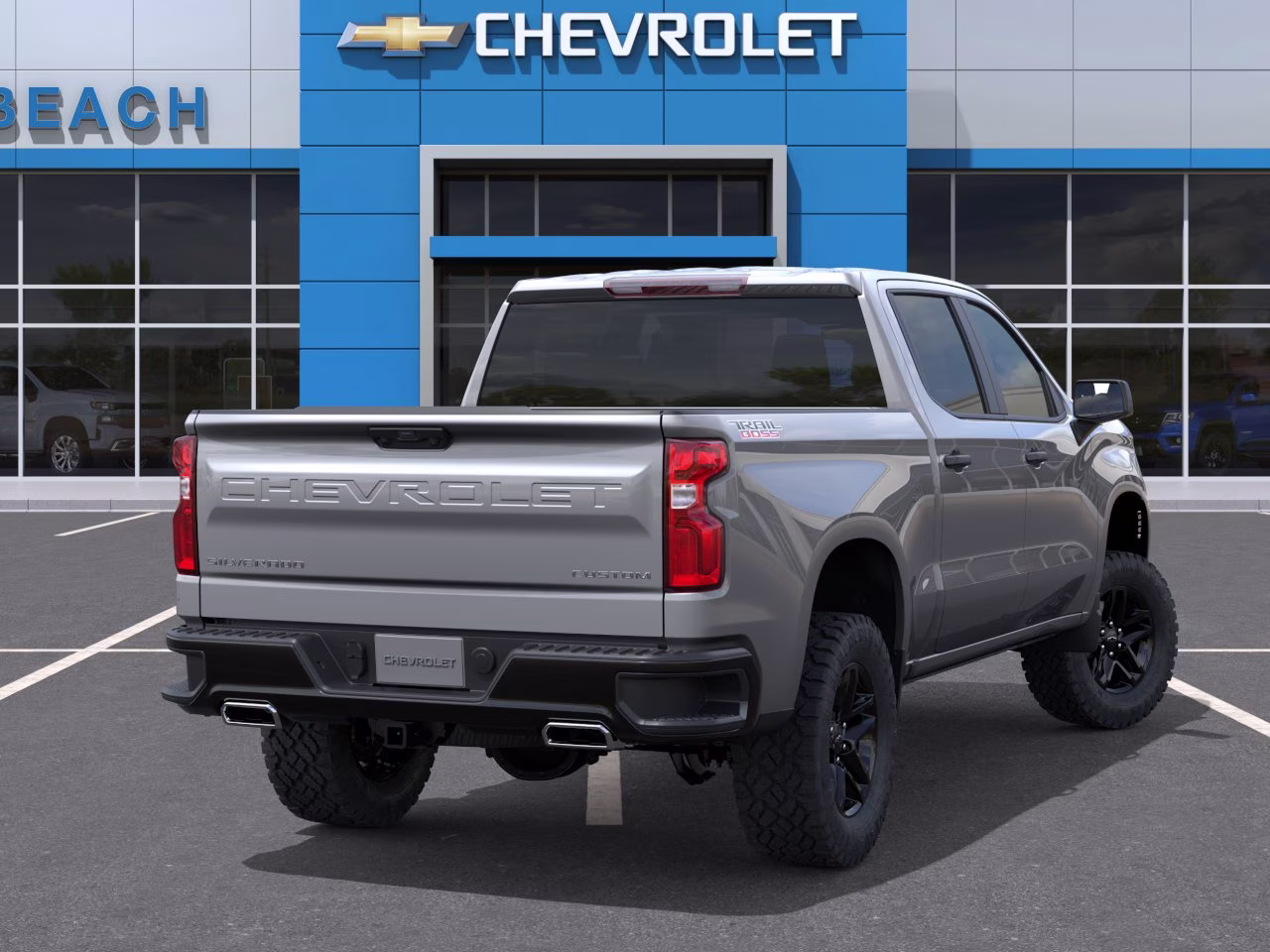 2026 Sterling Gray Metallic Chevrolet Silverado 1500 Custom Trail Boss 4X4 Truck
