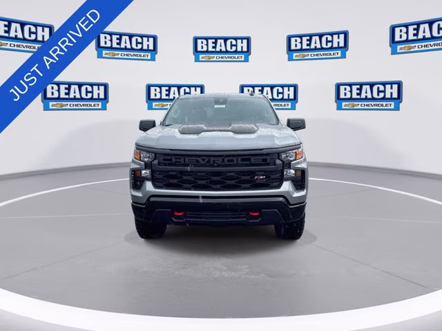 2026 Sterling Gray Metallic Chevrolet Silverado 1500 Custom Trail Boss 4X4 Truck