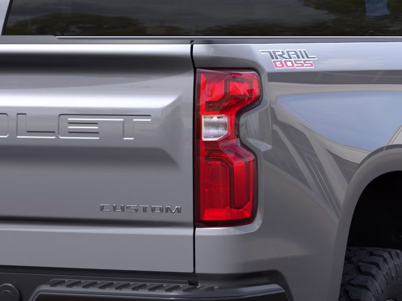 2026 Sterling Gray Metallic Chevrolet Silverado 1500 Custom Trail Boss 4X4 Truck