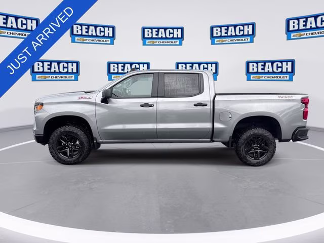 2026 Sterling Gray Metallic Chevrolet Silverado 1500 Custom Trail Boss 4X4 Truck