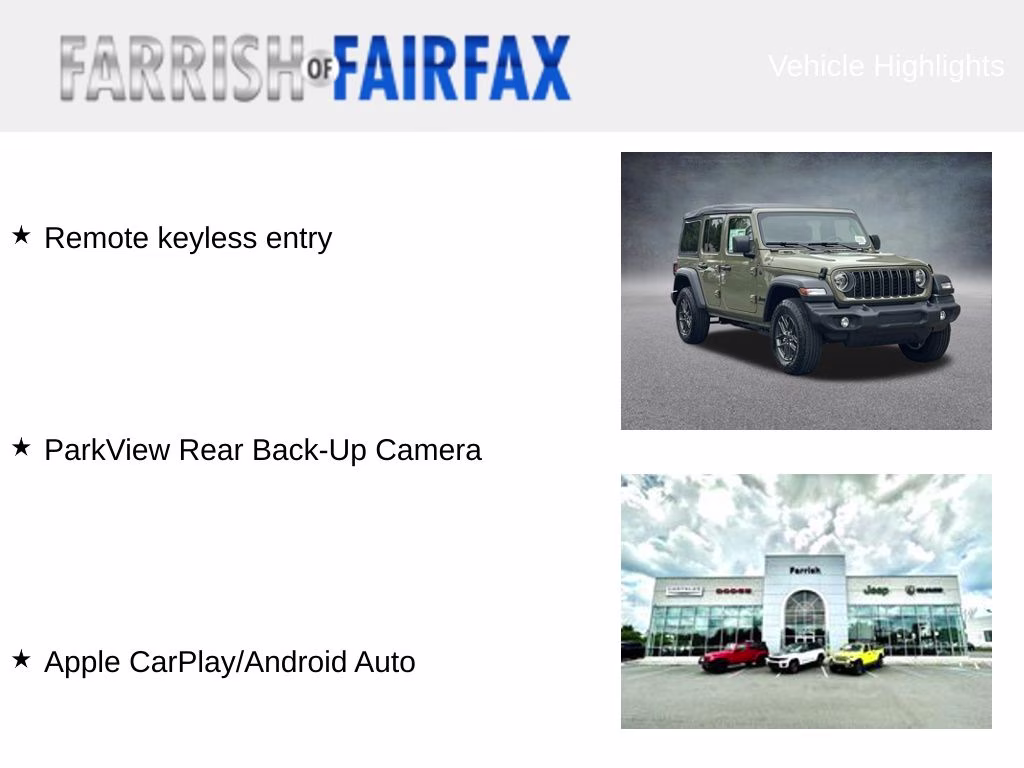 2026 41 Jeep Wrangler Sport 4X4 SUV