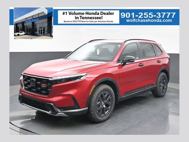 2026 Radiant Red Metallic Honda CR-V Hybrid TrailSport AWD SUV