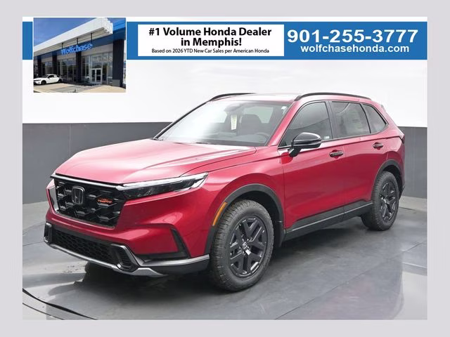 2026 Radiant Red Metallic Honda CR-V Hybrid TrailSport AWD SUV