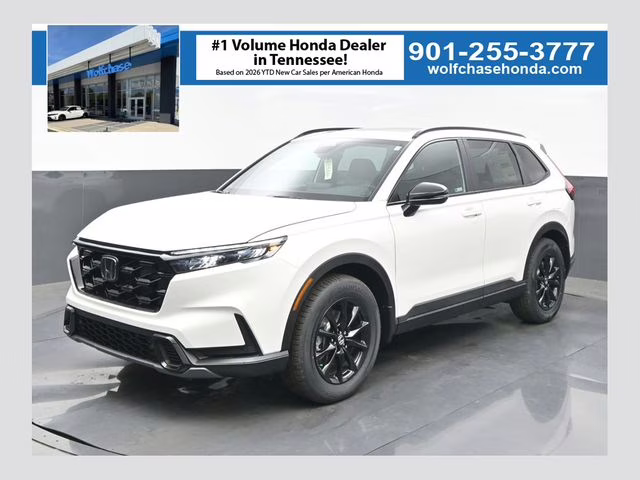 2026 Platinum White Pearl Honda CR-V Hybrid Sport-L AWD SUV