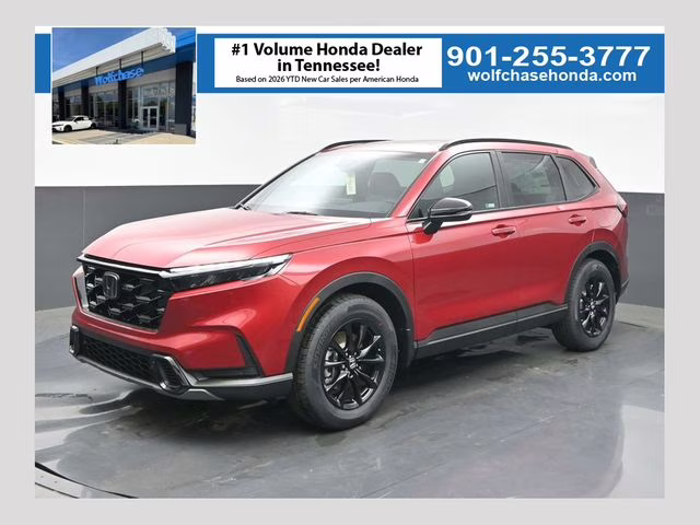 2026 Radiant Red Metallic Honda CR-V Hybrid Sport-L AWD SUV