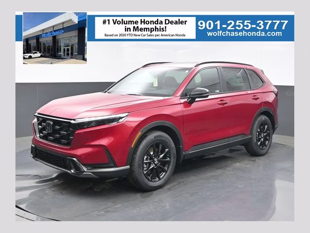 2026 Radiant Red Metallic Honda CR-V Hybrid Sport-L AWD SUV