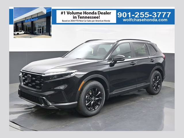 2026 Crystal Black Pearl Honda CR-V Hybrid Sport-L AWD SUV