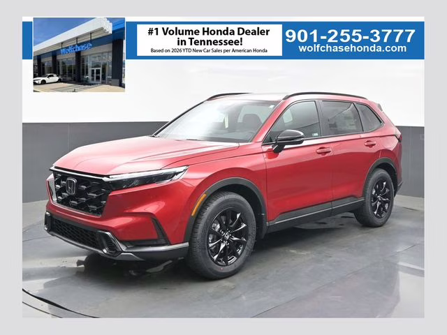 2026 Radiant Red Metallic Honda CR-V Hybrid Sport-L AWD SUV