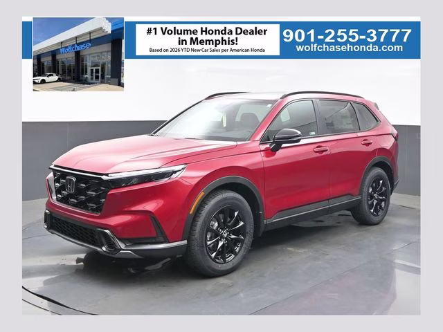 2026 Radiant Red Metallic Honda CR-V Hybrid Sport-L AWD SUV