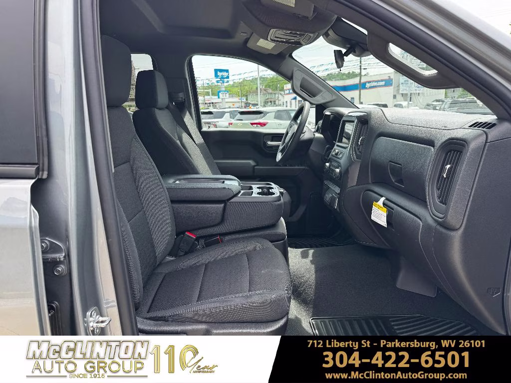 2026 Sterling Gray Metallic Chevrolet Silverado 1500 Custom Trail Boss 4X4 Truck