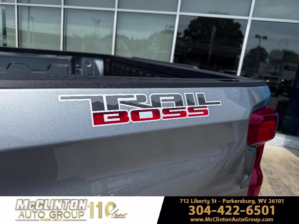 2026 Sterling Gray Metallic Chevrolet Silverado 1500 Custom Trail Boss 4X4 Truck