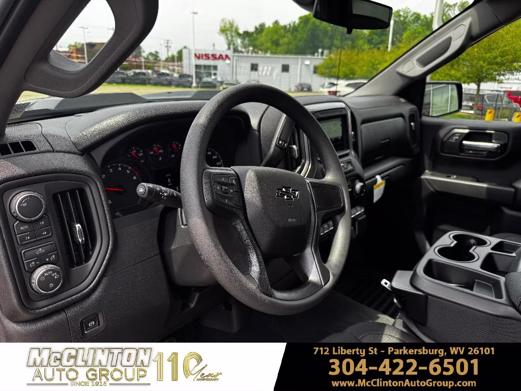 2026 Sterling Gray Metallic Chevrolet Silverado 1500 Custom Trail Boss 4X4 Truck