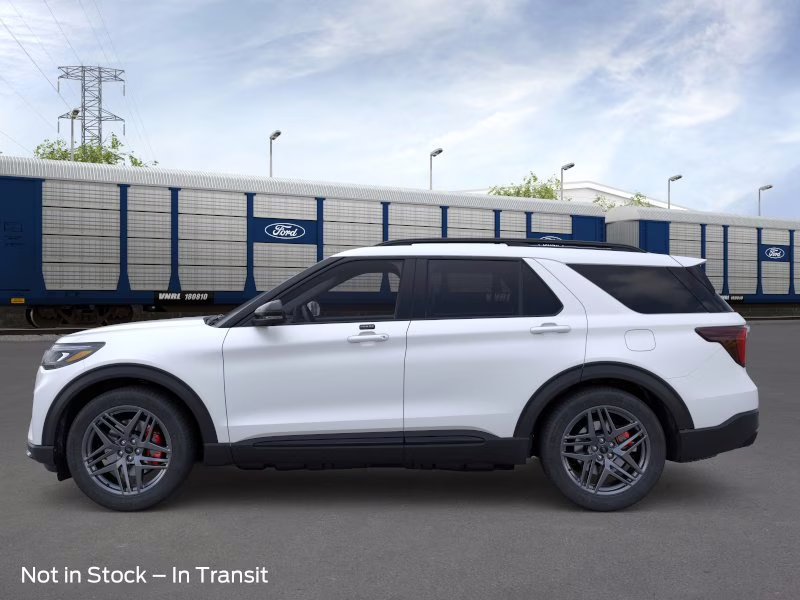2026 Star White Metallic Tri-Coat Ford Explorer ST 4X4 SUV