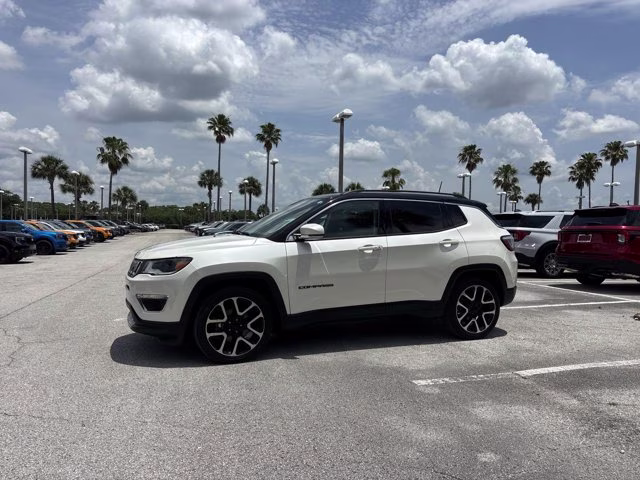 2018 Pearl White Tri-Coat Jeep Compass Limited FWD SUV