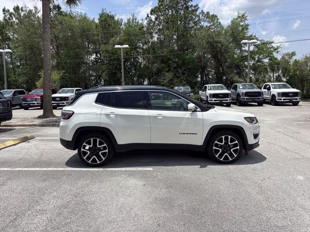2018 Pearl White Tri-Coat Jeep Compass Limited FWD SUV