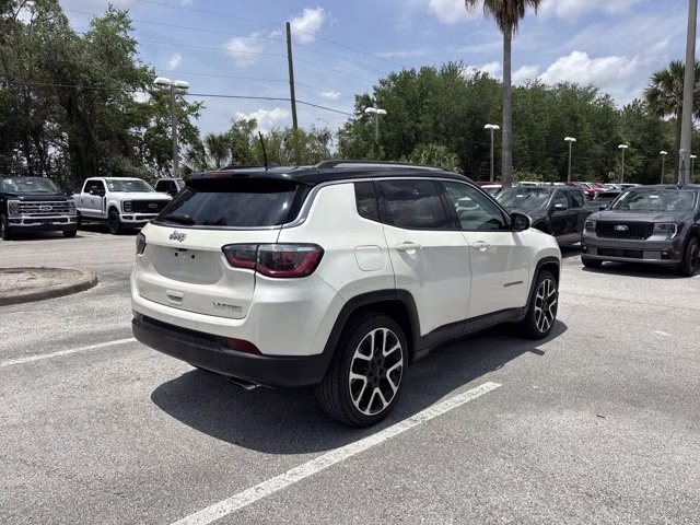 2018 Pearl White Tri-Coat Jeep Compass Limited FWD SUV