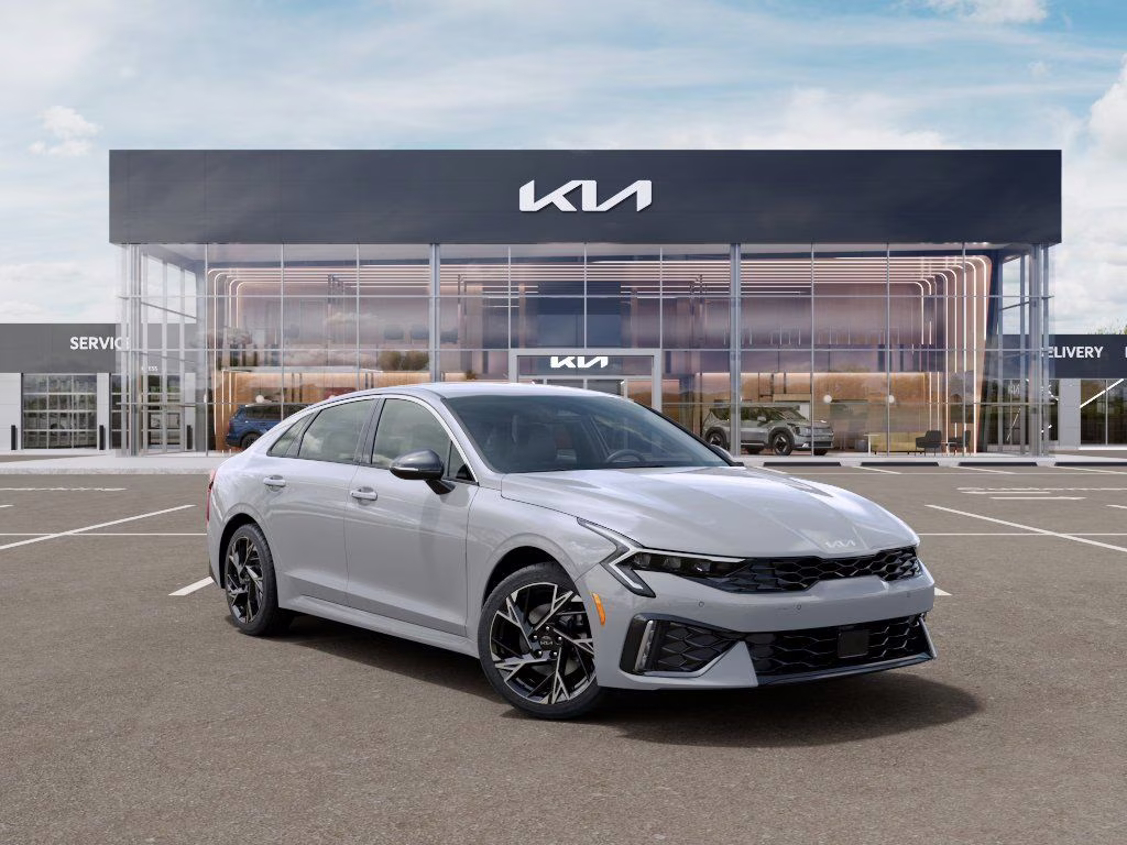 2026 Wolf Gray Kia K5 GT-Line AWD Sedan