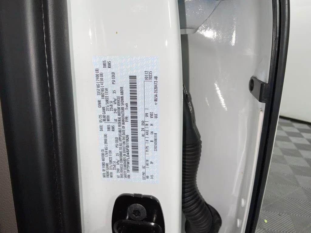 2025 White Metallic Ford F-150 Platinum 4X4 Truck