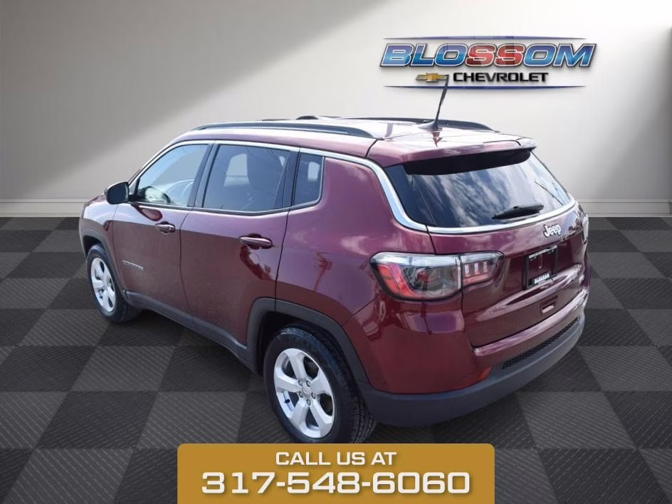 2021 Velvet Red Pearlcoat Jeep Compass Latitude FWD SUV