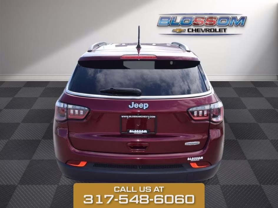 2021 Velvet Red Pearlcoat Jeep Compass Latitude FWD SUV