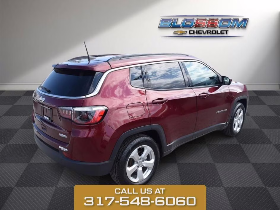 2021 Velvet Red Pearlcoat Jeep Compass Latitude FWD SUV