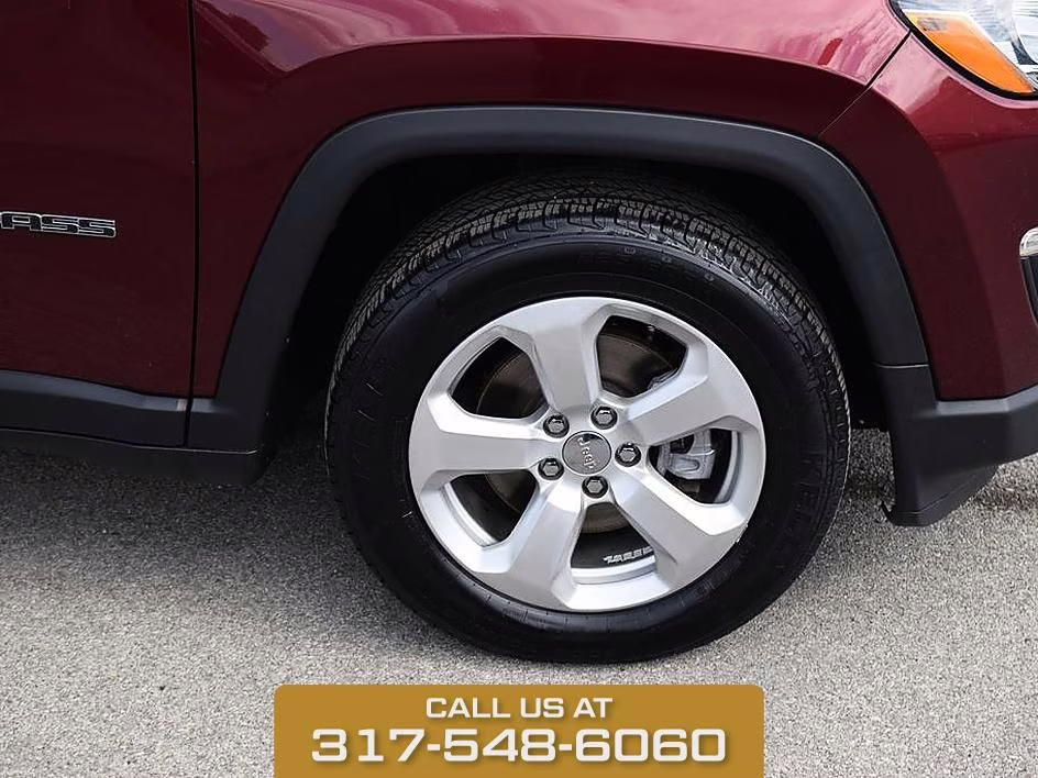 2021 Velvet Red Pearlcoat Jeep Compass Latitude FWD SUV