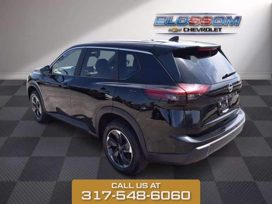 2025 Super Black Nissan Rogue SV AWD SUV